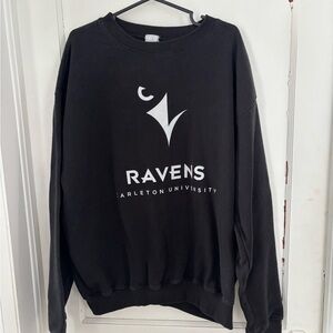Carleton University Ravens Black Graphic Crewneck | Ottawa | Size XXL